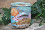 Load image into Gallery viewer, Beachy Sand Dune Sunset Carved Utensil Jar
