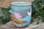 Load image into Gallery viewer, Beachy Sand Dune Sunset Carved Utensil Jar
