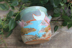 Load image into Gallery viewer, Beachy Sand Dune Sunset Carved Utensil Jar
