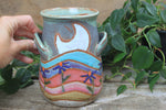 Load image into Gallery viewer, Rainbow Fields and Wildflower Dreams Vase/Utensil Jar
