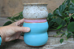 Load image into Gallery viewer, Summer Stripes Wiggle Vase/Utensil Jar
