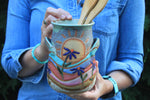 Load image into Gallery viewer, Rainbow Fields and Wildflower Dreams Vase/Utensil Jar
