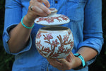 Load image into Gallery viewer, Cherry Blossom Lover Lidded Jar

