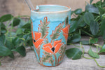 Load image into Gallery viewer, Poppy Party Carved Straw Cup, 15 oz
