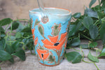 Load image into Gallery viewer, Poppy Party Carved Straw Cup, 15 oz
