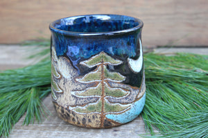 Redwood Grove Nights Carved Mug, 18 oz