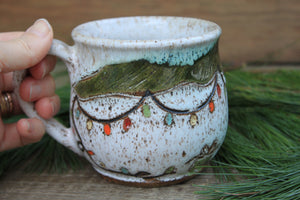 Cozy Christmas Morning by the Tree Carved Mug, 17