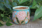 Load image into Gallery viewer, Delightful Dahlias Carved Mug, Pink, 17 oz

