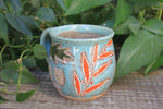 Load image into Gallery viewer, Foliage Frolic Carved Mug, 15 oz
