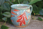 Load image into Gallery viewer, Foliage Frolic Carved Mug, 15 oz
