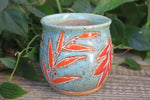 Load image into Gallery viewer, Foliage Frolic Carved Mug, 15 oz
