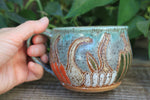 Load image into Gallery viewer, Gorgeous Gourds Carved Mug, 17 oz
