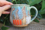 Load image into Gallery viewer, Gorgeous Gourds Carved Mug, 18 oz
