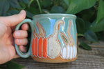 Load image into Gallery viewer, Gorgeous Gourds Carved Mug, 17 oz
