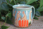 Load image into Gallery viewer, Gorgeous Gourds Carved Mug, 17 oz

