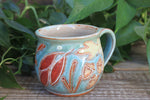 Load image into Gallery viewer, Foliage Frolic Carved Mug, 15 oz
