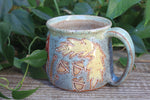Load image into Gallery viewer, Foliage Frolic Carved Mug, 16 oz
