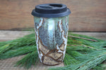 Load image into Gallery viewer, Birch Grove Nights Handled Travel Mug, 17.5 oz
