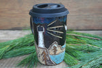 Load image into Gallery viewer, Acadia National Park Coastal Views Carved Handled Travel, 16.5 oz
