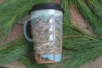 Load image into Gallery viewer, Redwood Days Carved Handled Travel Mug, 17 oz
