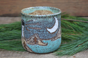 Acadia National Park Coastal Views Carved Mug, 18 oz