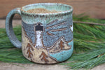 Load image into Gallery viewer, Acadia National Park Coastal Views Carved Mug, 18 oz
