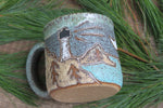 Load image into Gallery viewer, Acadia National Park Coastal Views Carved Mug, 18 oz
