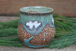 Load image into Gallery viewer, Snow Day in a River Forest Mug, 17.5 oz *small handle*
