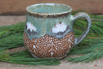 Load image into Gallery viewer, Snow Day in a River Forest Mug, 17.5 oz *small handle*
