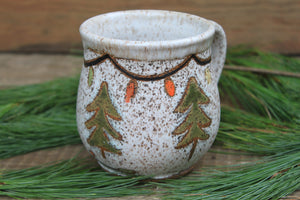 Twinkly Lights and Evergreens Mug, 18 oz