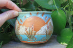 Load image into Gallery viewer, Cattails and Lake Life Carved Mug, 15 oz
