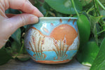 Load image into Gallery viewer, Cattails and Lake Life Carved Mug, 15 oz
