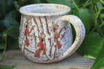 Load image into Gallery viewer, Snowy Cabin with Cardinals in a Birch Forest Mug, 18 oz
