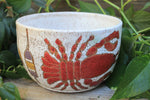 Load image into Gallery viewer, Lobster Lovers Serving Bowl, Blue and Red
