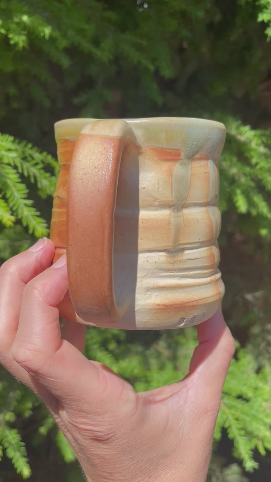 Wood Fired Swirl Mug, 12 oz