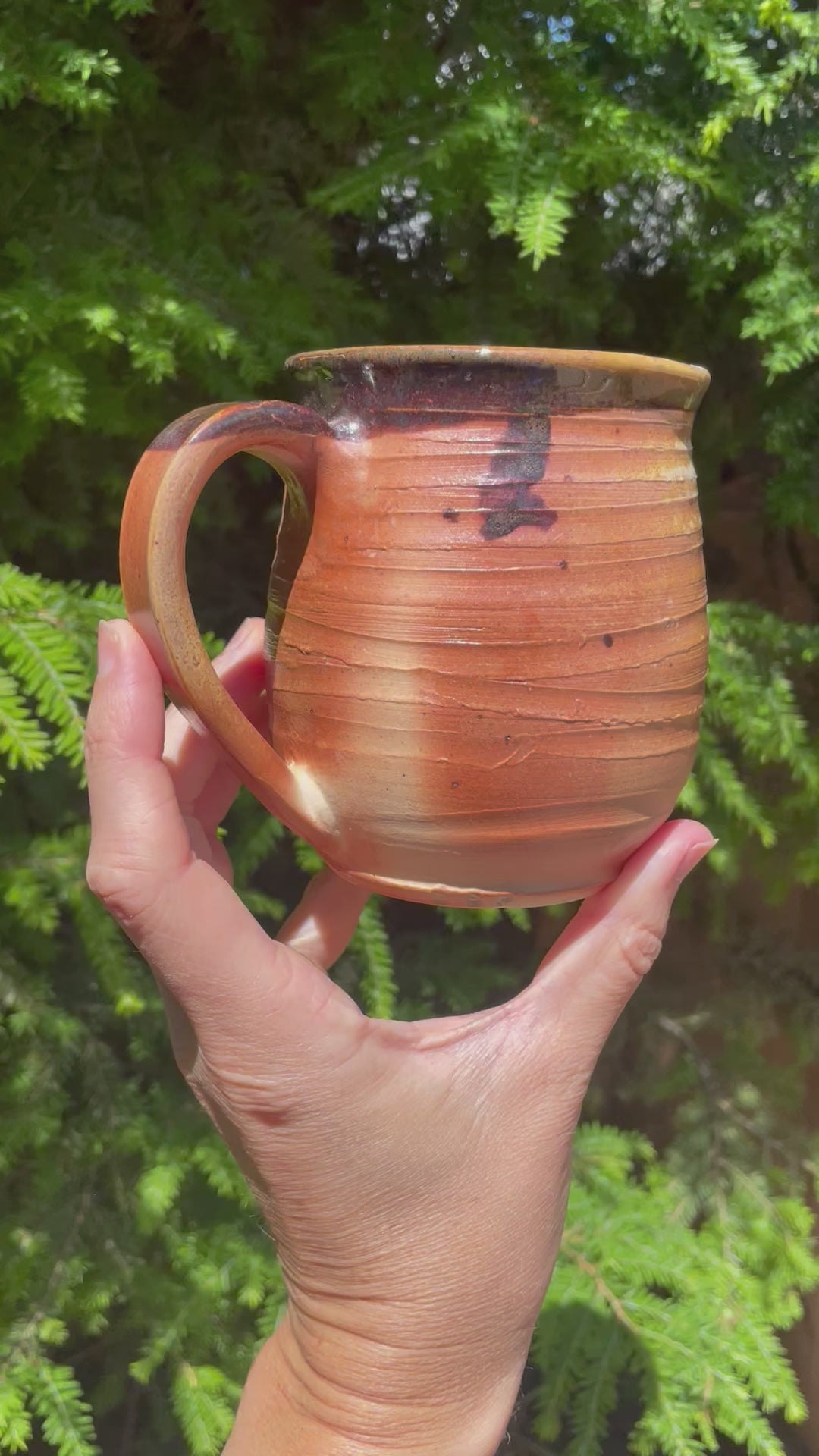 Seconds Sale! Wood Fired Swirl Mug, 16 oz